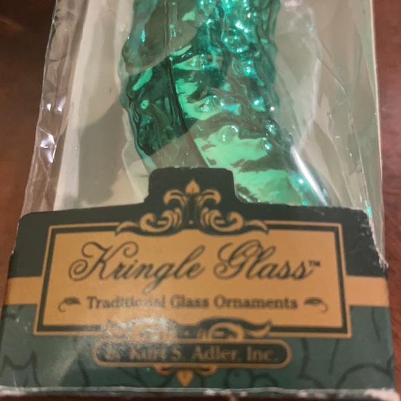 Kurt Adler Glass Pickle Christmas Rare Ornament - Picture 2 of 4
